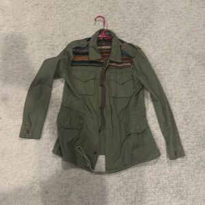 Multi-color green jacket